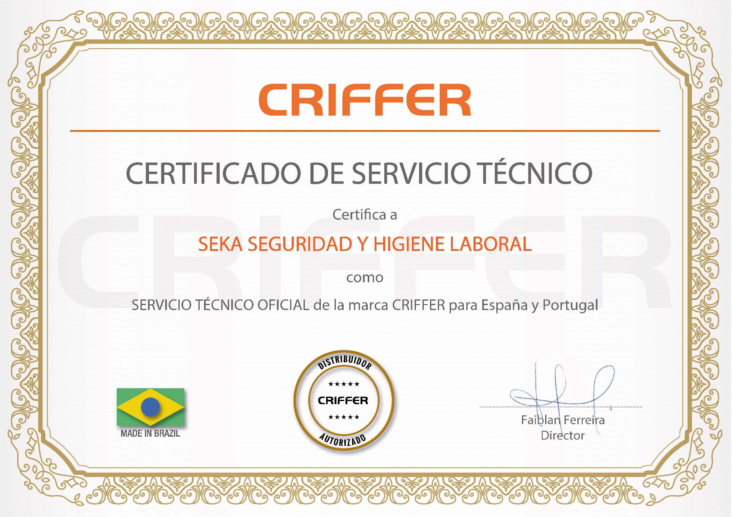 Sat. Servicio técnico oficial Criffer